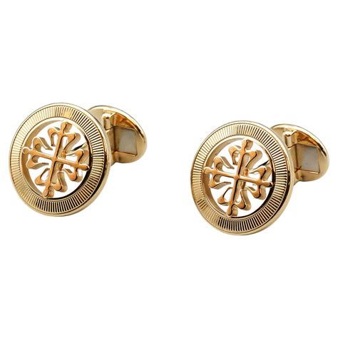 patek philippe yellow gold calatrava cufflinks|Patek Philippe jewelry catalog.